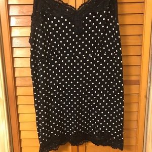 Lane Bryant polka dot cami top